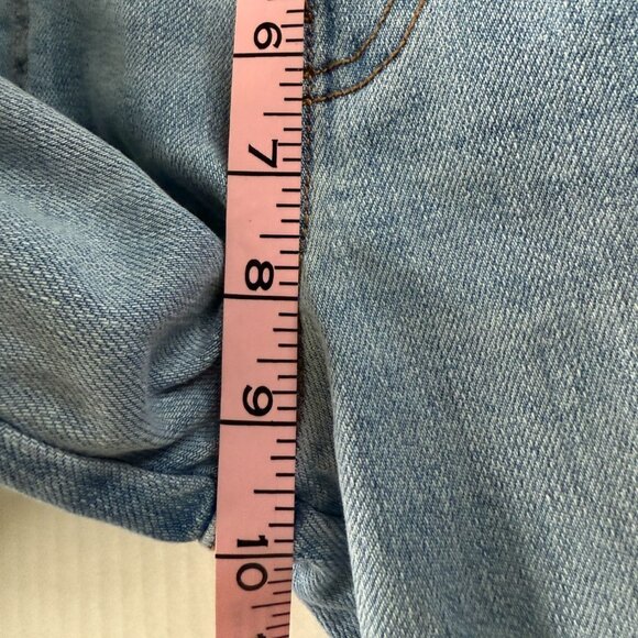 Old Navy Denim Overalls Women’s Size 8 Blue Stretch Cotton Straight Leg Casual - Picture 9 of 14